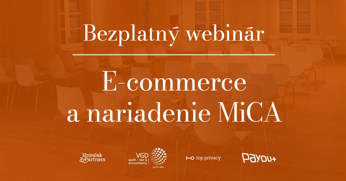 Webinár E-commerce a Nariadenie MiCA